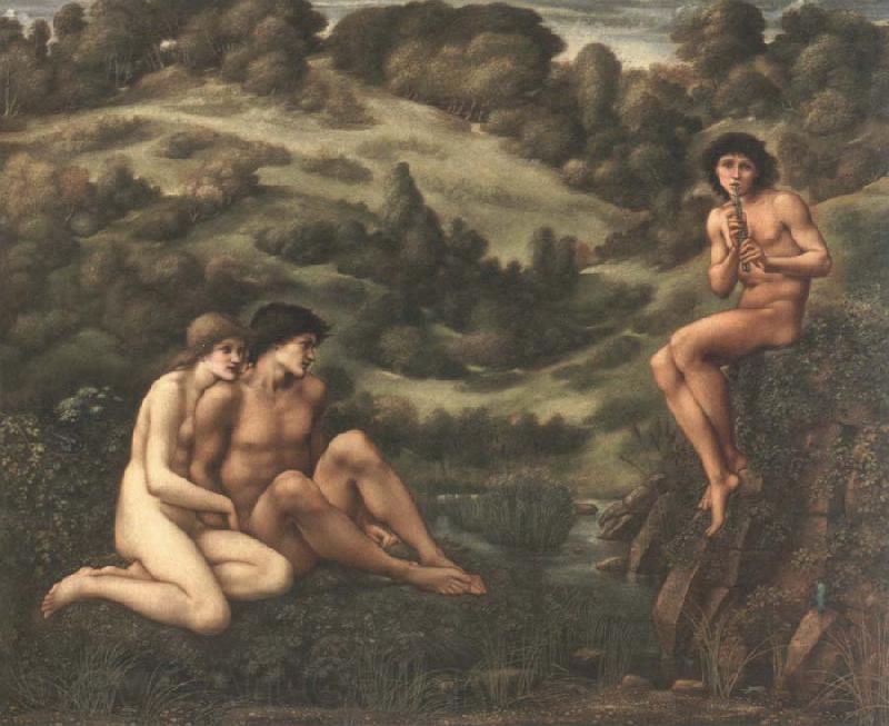 Edward Burne-Jones the garden of pan Norge oil painting art